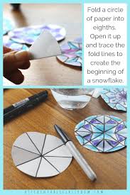 The Easiest Way To Draw A Snowflake Diy Watercolor Snowflakes The Kitchen Table Classroom Snowflakes Art Winter Art Lesson Art Activities For Kids