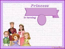 Birthday, disney princess, free printables, labels, princess sofia the first, stickers, top 100, toppers. Sofia The First Diy Birthday Template Invitation World