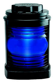 Perko Panama Canal Blue Steering Light 1129 Black Plastic