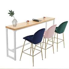 If you?re a coffee lover, now you can add a charming urban coffee bar to your home or office space! Bar Furniture Home Solid Wood Iron High Coffee Table 120 140 160 40 105 Cm Fruugo Ae