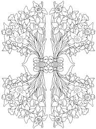 Fleur dessin réussir son premier dessin de fleur en. Coloriage Adulte Fleurs En Bouquet Dessin Gratuit A Imprimer