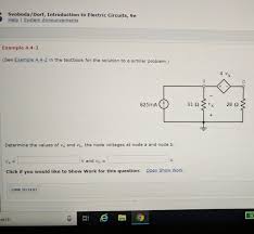 This item:introduction to electric circuits by richard c. Solved Svoboda Dorf Introduction To Electric Circuits 9 Chegg Com