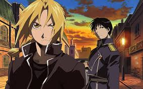 Hd Wallpaper Yellow Haired Male Anime Character Illustration Roy Mustang And Edward Elric Wallpaper Flare Sacrificing his right arm, edward bonded alphonse's soul to a suit of armor. wallpaperflare