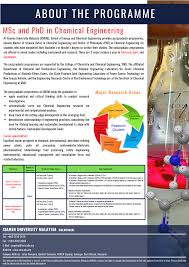 Are you looking for internships with chemical engineering in malaysia? Master Of Science Msc Chemical Engineering Universiti Xiamen Malaysia Educationmalaysia In