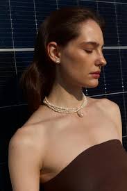 Triple Layered сharm Pearl Necklace, Baroque Pearl Choker, Silver Dainty  Pearl Necklace, Anniversary Gift for Her, Multi Strand Necklaces