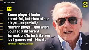 Jerry Jones Talks Micah Parsons' Run Defense, Cowboys Impact Ahead of  Packers Game