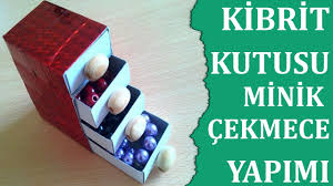 Bugün pet şişe ile küçük bir geridönüşüm yaptım sizler için. Kibrit Kutusundan Minik Cekmece Yapimi Kendin Yap Diy Canim Anne Canim Anne Youtube