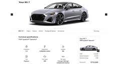 Fully Specced 2021 Audi Rs7 Sportback Costs Over 152 000 Carscoops Audi Rs7 Sportback Rs7 Sportback Audi Rs7
