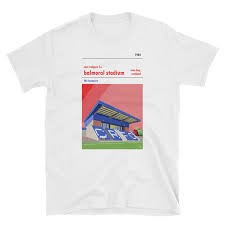 Cove rangers had been without their own ground for a number of seasons after leaving allan park in 2015, which had been their home since 1948. Retro Look Balmoral Stadium Cove Rangers T Shirt Short Sleeve Unisex