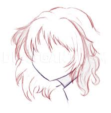 Anime hair most often looks very expressive, so depict an anime haircut using light, but long and expressive lines. How To Draw A Cute Anime Face Step By Step Drawing Guide By Maryann Dragoart Com