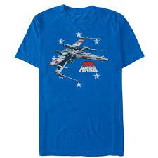 Get the latest in 4th of july tee shirts. Men S Star Wars Fourth Of July X Wing Stars T Shirt Target