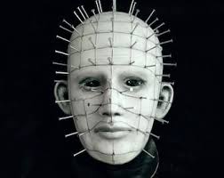 Handmade Pinhead Plaster Decorative Mask: Hellraiser Cenobite 24cmx15cm