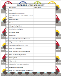 Print out these car scavenger hunt games to use on a drive around town. Road Trip Scavenger Hunt Free Printable Moms Munchkins