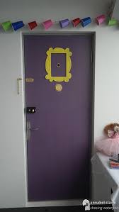 Friends Tv Show Themed Decor Monica S Apartment Door With Frame Friends Bridal Shower Holiday Party Themes Friends Tv