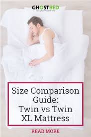 Size Comparison Guide Twin Vs Twin Xl Mattress With Images Twin Xl Twin Xl Mattress Education Center