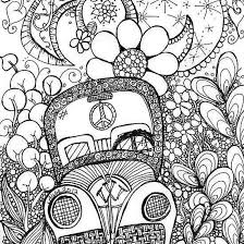 printable art psychedelic coloring pages coloring cool