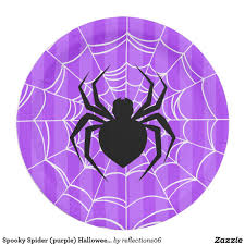 Spooky Spider Purple Halloween Party Halloween Paper Paper Plates Party Wild Kratts Birthday
