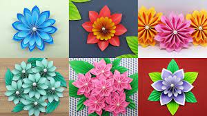 Giant paper flowers from ruche. Best 6 Easy Paper Flowers Tutorial Diy Paper Flower Crafts Youtube