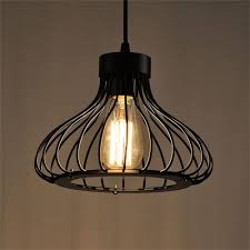 Marque Generique Lustre Industriel Vintage De Cage De Fer Forge De Vent Sans Ampoule Et Prise Lampes A Poser Rue Du Commerce