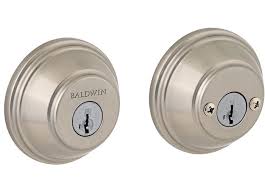 You'll find the quality, peace of mind, and beauty you expect from baldwin in every lock. Baldwin Prestige Series Double Cylinder Deadbolt Satin Nickel Keyed Both Sides Direct Door Hardware