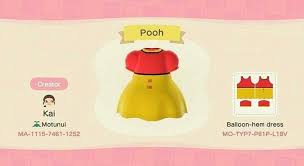 247 Likes 1 Comments Aesthetics Acnh Aesthetics On Instagram Pooh Dress Artist Credit I Animal Crossing Qr Animal Crossing Animals