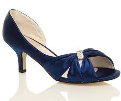 Low Heel Navy Blue Wedding Shoes Ipunya Navy Wedding Shoes Wedding Shoes Heels Blue Wedding Shoes Low Heel