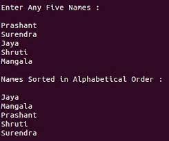 C program to count number of words,digits,vowels using pointers. Sort Strings In Alphabetical Order C Program