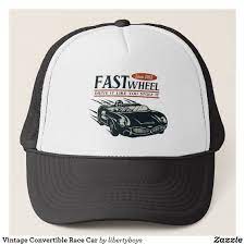 Vintage Convertible Race Car Trucker Hat Vintage Convertible Vintage Racing Race Cars