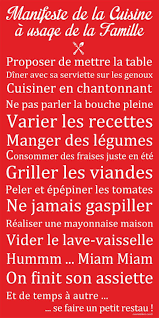 Manifeste De La Cuisine Par Mes Mots Deco Citation Mots Affiche