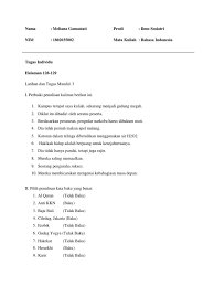 Check spelling or type a new query. Tugas Bahasa Indonesia