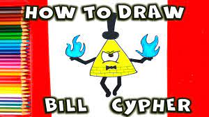 How to draw bill cipher. How To Draw Bill Cipher From Gravity Falls Easy Things To Draw Youtube