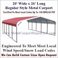 The referral fee was never paid. 20 X 26 Metal Carport Regular Roof Barn Style Metal Carport Depot
