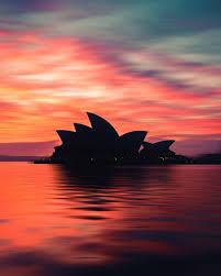 Lp On Instagram Silhouette The Sydney Opera House Silhouetted In Front Of A Fiery Sunrise Agameoftone House Silhouette Sydney Opera House Sunrise