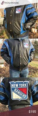 Nhl Ny Rangers Leather Jacket Vintage Vintage Leather Jacket Leather Jacket Jackets