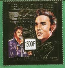 ELVIS PRESLEY Gold Foil Stamp #C176 MNH