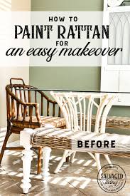 Self sealing paint means it does not need a wax or another type of clear topcoat to seal it to your furniture item. Rattan Furniture Makeover Salvaged Living
