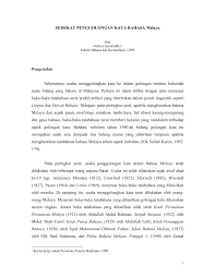 Menggunakan apitan 'ke.'an' contoh perkataan: Pdf Penggolongan Kata Bahasa Melayu
