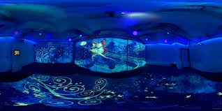 The Immersive Space At South Staffordshire College We Love The Colours In This Pic Projection Mapping Space Staffordshire