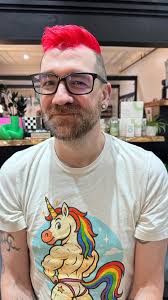 He’s got that @dangerjonescreative ‘Lovesick’ vibe—--lookout world! , . *I  DID add a small lil pinch of Diablo to add a lil richness to the pink.  Since my client goes about 5-6 months in between ...