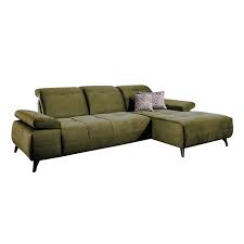 Das sofa mit schlaffunktion hat sich für kleine räume oder auch für multifunktionsräume als sehr praktisch erwiesen. Ecksofa Canberra Bezug Olivgrun 2 Sitzer Sofa Mit Longchair Rechts