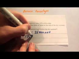 Reverse Percentages Corbettmaths Youtube