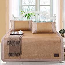 Lj Xj Three Piece Foldable Bamboo Cooling Mattress Top Mat Thick Summer Sleeping Mat Smooth Air Conditioning Mat A Queen1 Best Mattress Sleeping Mat Mattress