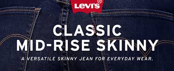 levis womens classic mid rise skinny jeans