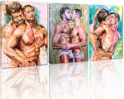 Amazon.com: Yatsen Bridge Men Gay Poster and Prints Men Nude Posters Gay  Picture Abstract Wall Art Adult Painting Sexy Body Canvas Artwork Living  Room Bedroom Decor Wooden Framed Ready to Hang, 72''x36'' :