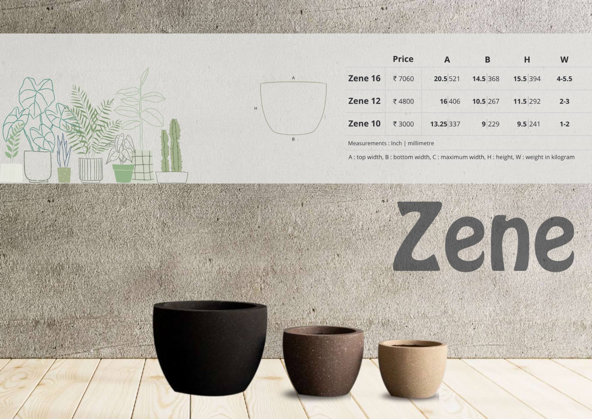 Zene - 10" to 16" product image