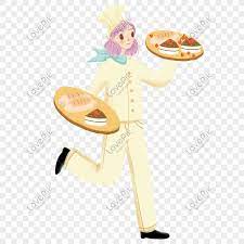 Elemen makanan tangan disediakan roti gourmet kartun comel elemen. Koki Pastri Kartun Memegang Dulang Kek Gambar Unduh Gratis Imej 401401146 Format Psd My Lovepik Com