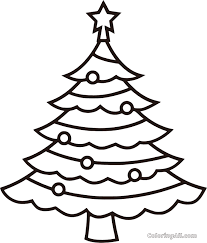 Parents may receive compensation when you click through and purchase from links contained on this website. Christmas Tree With Star And Six Balls Coloring Page Coloringall