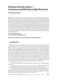 The fbi is proactively investigating this malicious cyber activity, leveraging specially trained cyber squads in each of its 56 field offices, and cywatch, the fbi's 24/7 operations center and watch floor,. Pdf National Security Letters A Controversial Fbi Tool To Fight Terrorism