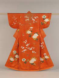 Outer Robe (Uchikake) with Peonies, Plum Blossoms, and Butterflies | Japan  | Edo period (1615–1868) | The Metropolitan Museum of Art