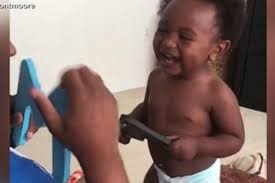 We Dare You Not To Smile Watching This Laughing Baby Learn The Alphabet